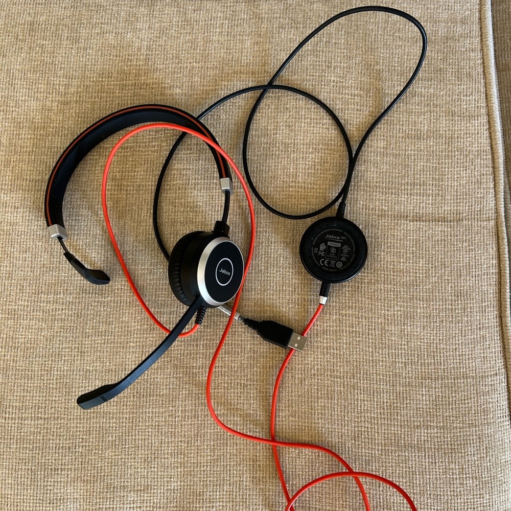 Jabra ENC010 USB Wired Headset Single Ear Noise canceling microphone